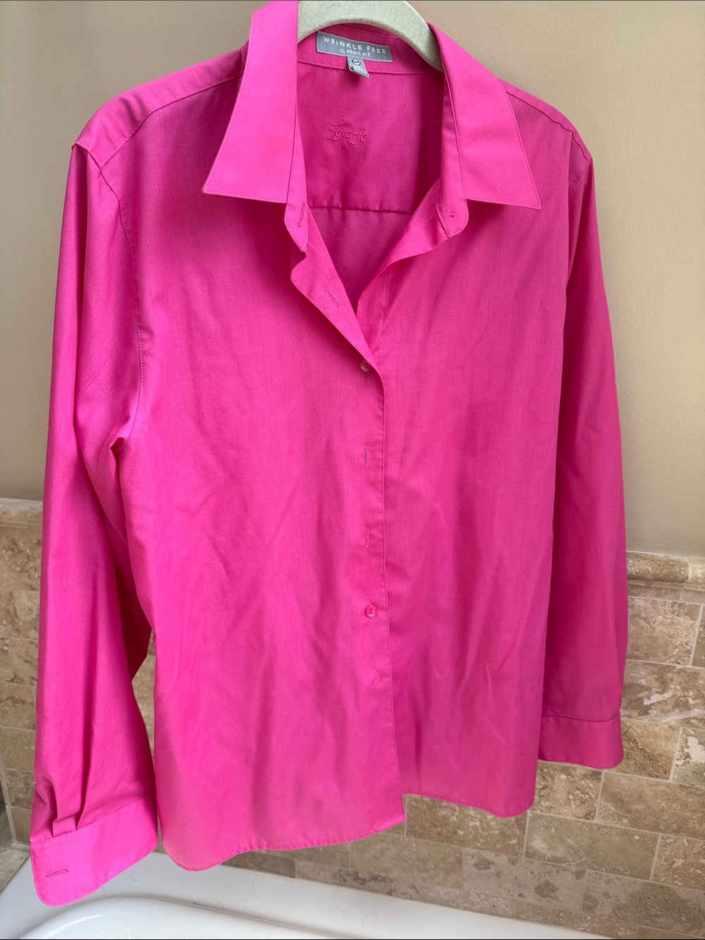 Fuchsia Button-Up Shirt